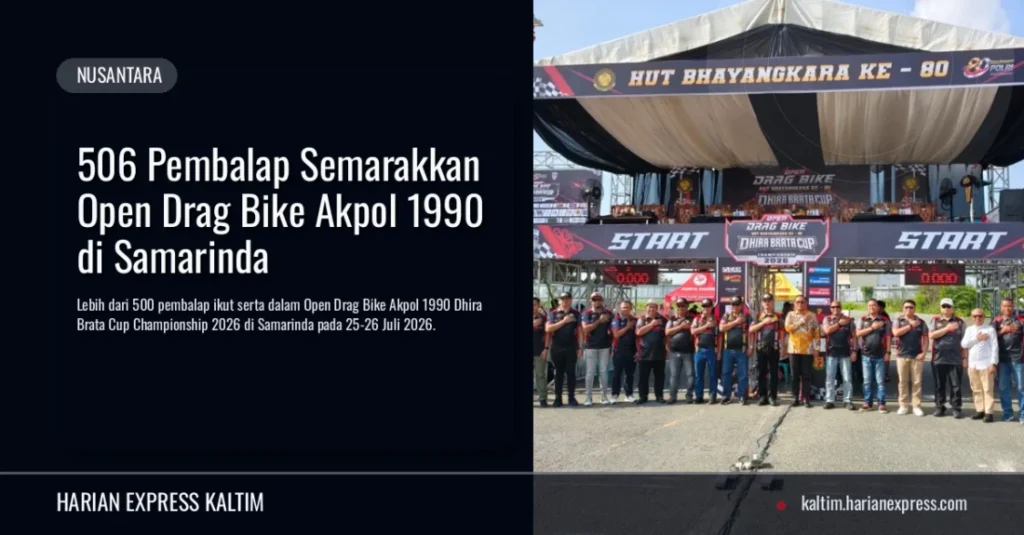 506 Pembalap Semarakkan Open Drag Bike Akpol 1990 di Samarinda