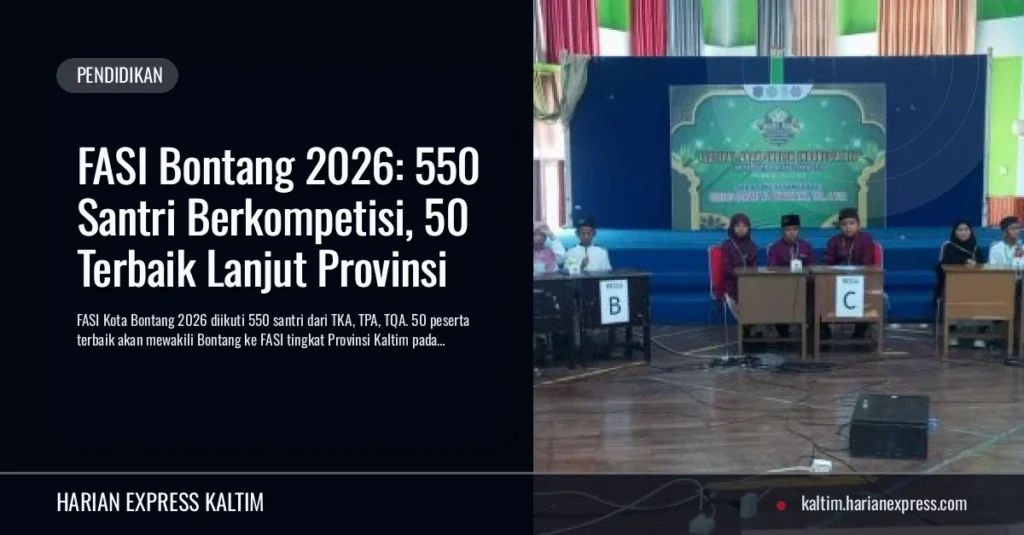 FASI Bontang 2026: 550 Santri Berkompetisi, 50 Terbaik Lanjut Provinsi
