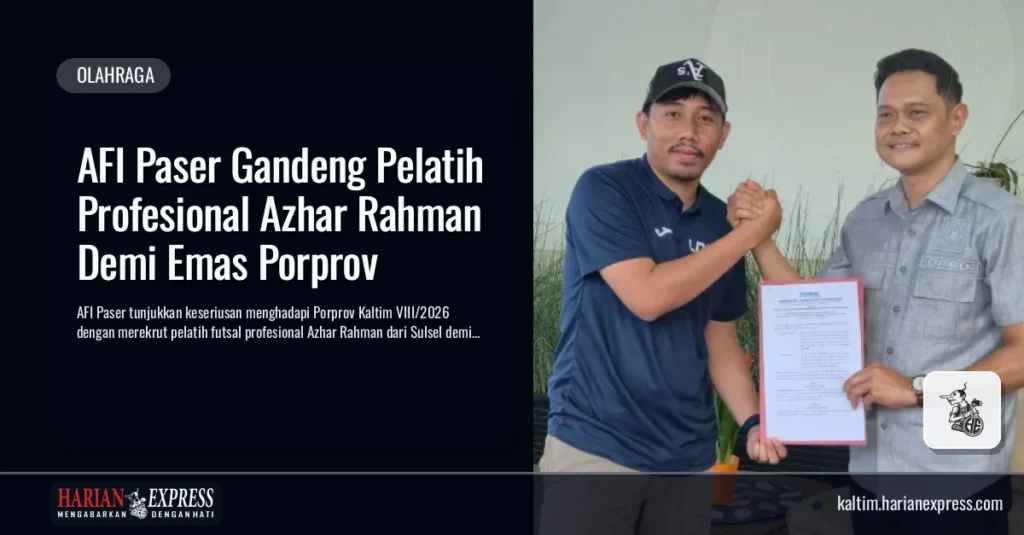 AFI Paser Gandeng Pelatih Profesional Azhar Rahman Demi Emas Porprov