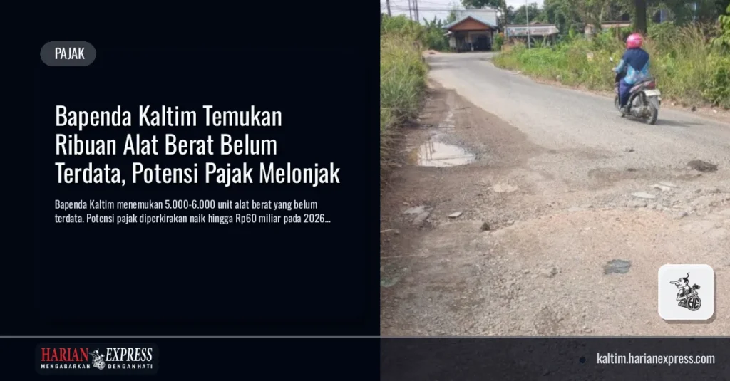 Bapenda Kaltim Temukan Ribuan Alat Berat Belum Terdata, Potensi Pajak Melonjak