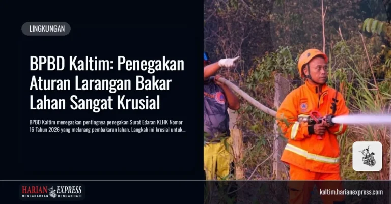 BPBD Kaltim: Penegakan Aturan Larangan Bakar Lahan Sangat Krusial