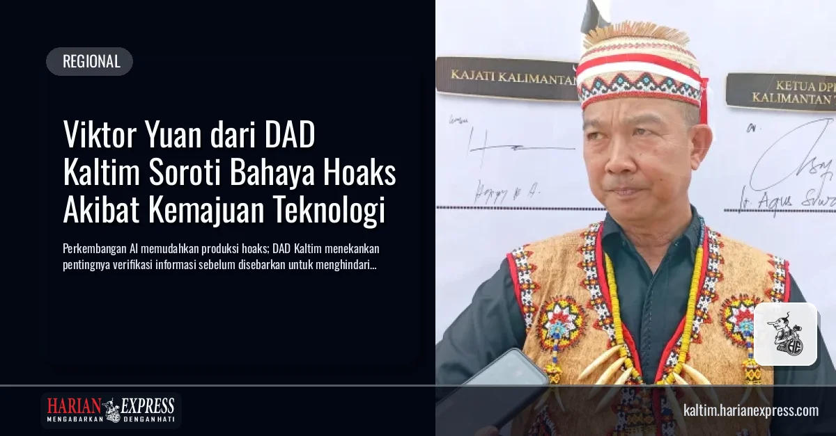 Viktor Yuan dari DAD Kaltim Soroti Bahaya Hoaks Akibat Kemajuan Teknologi