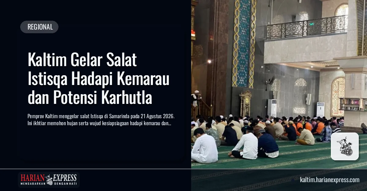 Kaltim Gelar Sholat Istisqo Hadapi Kemarau dan Potensi Karhutla