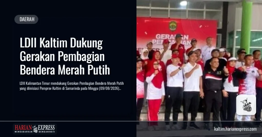 LDII Kaltim Dukung Gerakan Pembagian Bendera Merah Putih