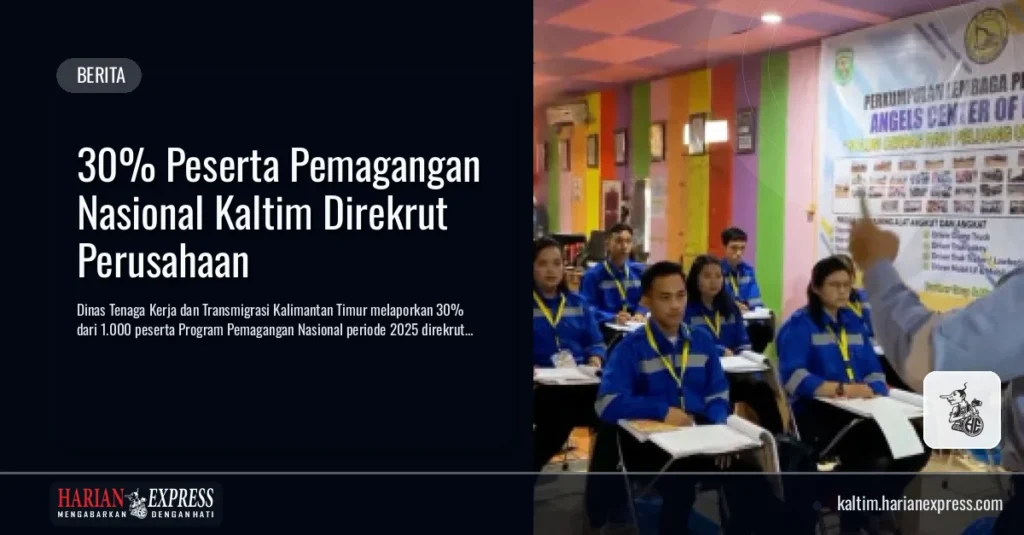 30% Peserta Pemagangan Nasional Kaltim Direkrut Perusahaan