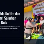 Polwan Polda Kaltim dan Bhayangkari Salurkan 150 Paket Gula