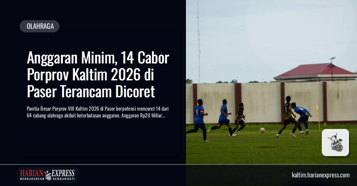 Anggaran Minim, 14 Cabor Porprov Kaltim 2026 di Paser Terancam Dicoret