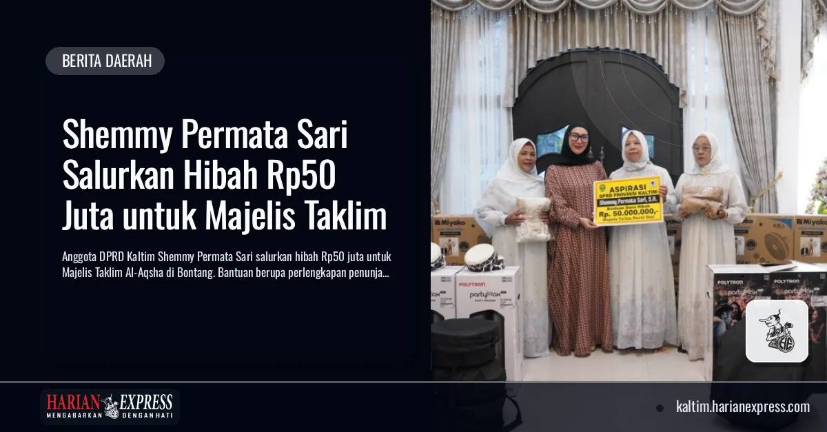 Shemmy Permata Sari Salurkan Hibah Rp50 Juta untuk Majelis Taklim