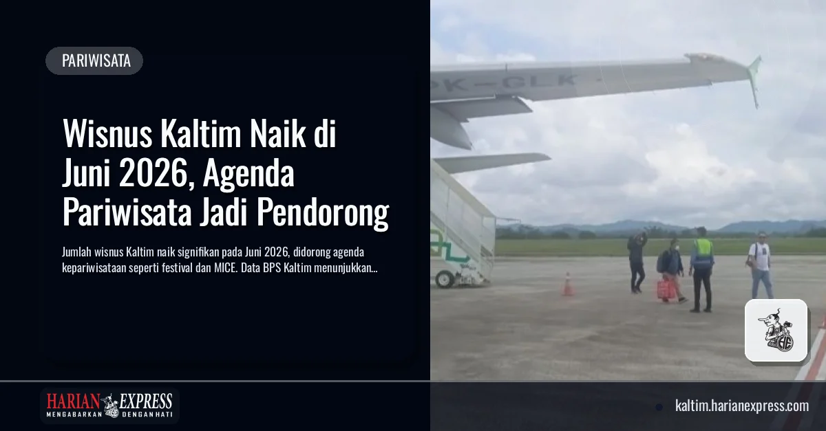 Wisnus Kaltim Naik di Juni 2026, Agenda Pariwisata Jadi Pendorong