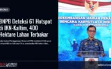 BNPB Deteksi 61 Hotspot di IKN-Kaltim, 400 Hektare Lahan Terbakar