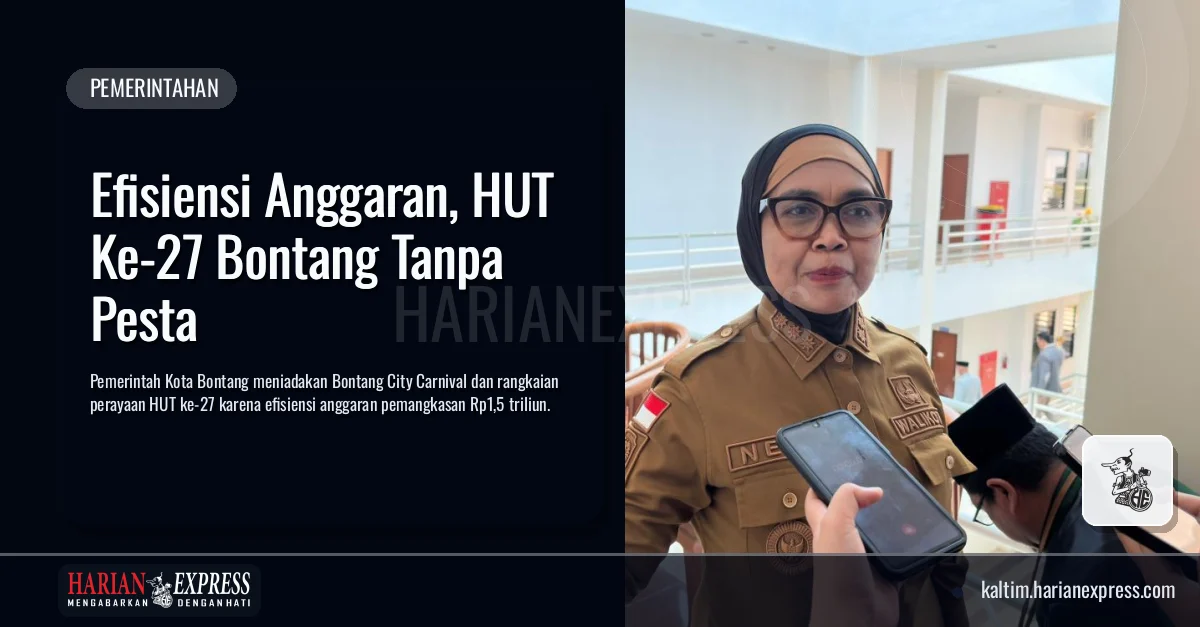 Efisiensi Anggaran, HUT Ke-27 Bontang Tanpa Pesta