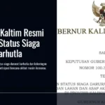 Gubernur Kaltim Resmi Tetapkan Status Siaga Darurat Karhutla