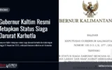 Gubernur Kaltim Resmi Tetapkan Status Siaga Darurat Karhutla