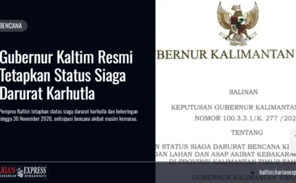 Gubernur Kaltim Resmi Tetapkan Status Siaga Darurat Karhutla