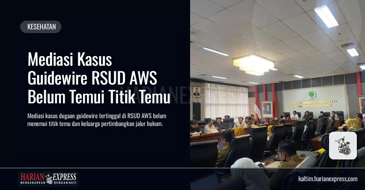 Mediasi Kasus Guidewire RSUD AWS Belum Temui Titik Temu