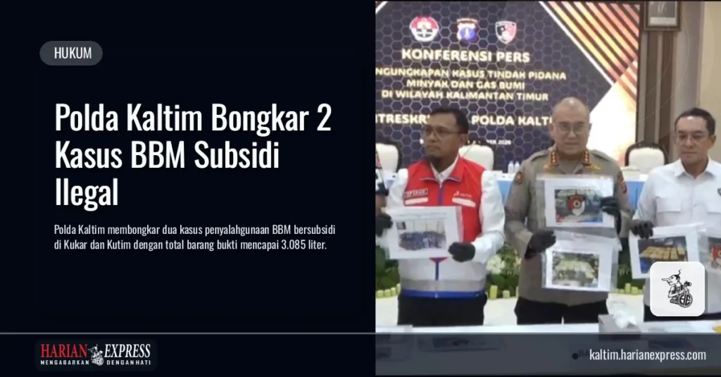 Polda Kaltim Bongkar 2 Kasus BBM Subsidi Ilegal