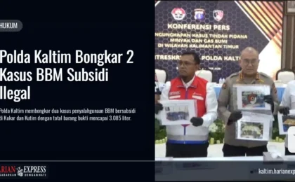 Polda Kaltim Bongkar 2 Kasus BBM Subsidi Ilegal Polda Kaltim Bongkar 2 Kasus BBM Subsidi Ilegal