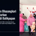 polwan-bhayangkari-kaltim-salurkan-bantuan