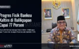Progres Fisik Bankeu Kaltim di Balikpapan Capai 77 Persen