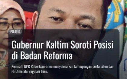 Rudy Mas’ud Minta RUU Reforma Agraria Beri Kepastian Hukum
