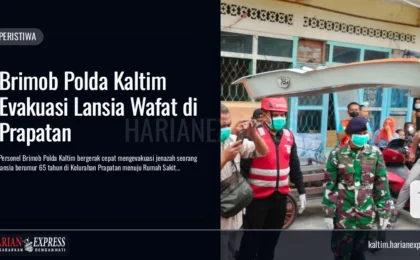 Brimob Polda Kaltim Evakuasi Lansia Wafat di Prapatan Brimob Polda Kaltim Evakuasi Lansia Wafat di Prapatan
