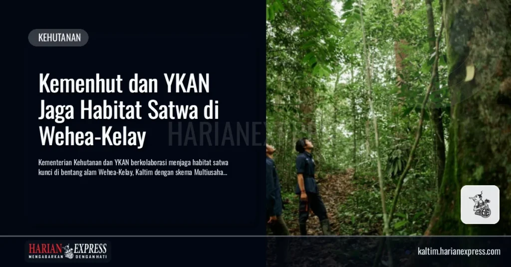 Kemenhut dan YKAN Jaga Habitat Satwa di Wehea-Kelay