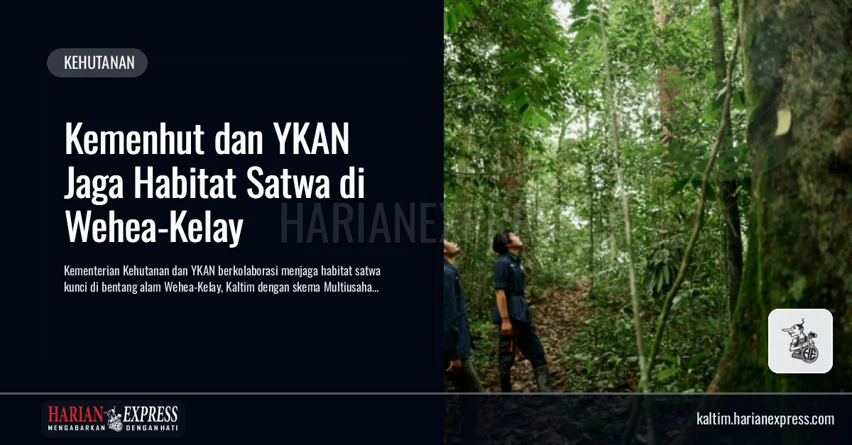 Kemenhut dan YKAN Jaga Habitat Satwa di Wehea-Kelay