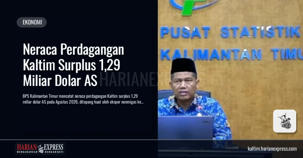 Neraca Perdagangan Kaltim Surplus 1,29 Miliar Dolar AS