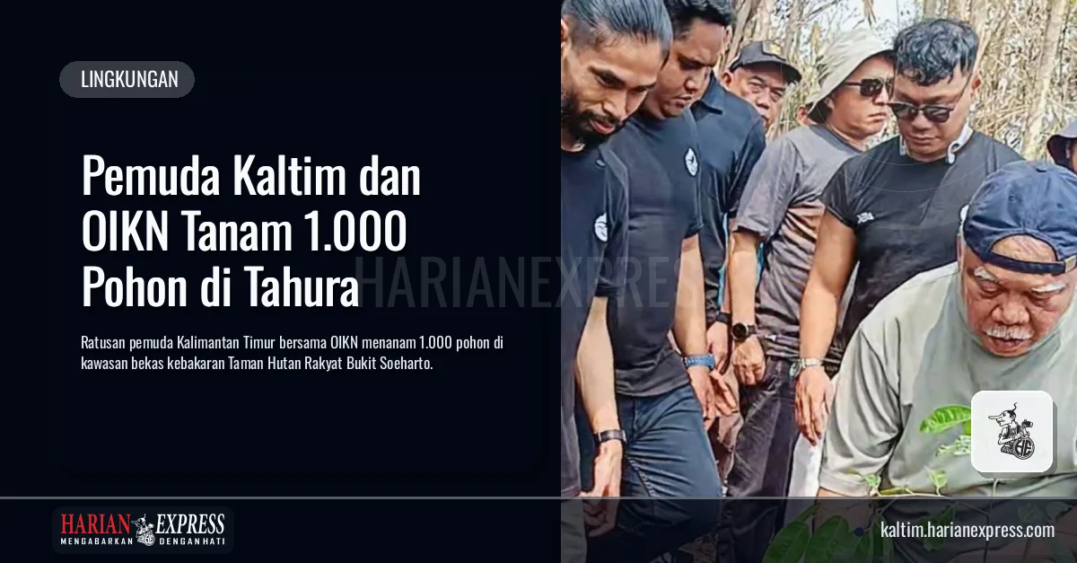 Pemuda Kaltim dan OIKN Tanam 1.000 Pohon di Tahura