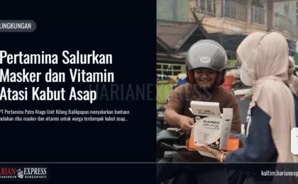 Pertamina Salurkan Masker dan Vitamin Atasi Kabut Asap